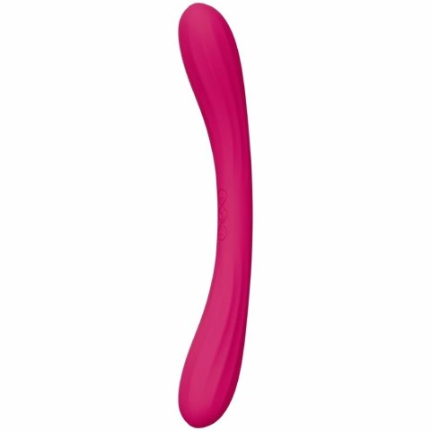 LELO BOOMERANG Podwojny wibrator Cerise, silikon, wodoodporny USB