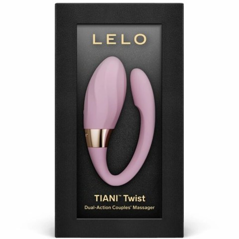 LELO Tiani Twist masażer dla par, miękki silikon, rożowy, wodoodporny