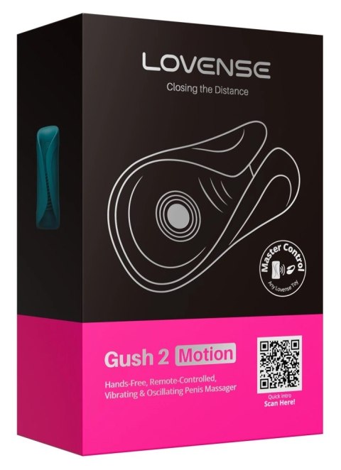 Lovense Gush 2 - silikonowa maszyna intymna z aplikacją, wodoodporna