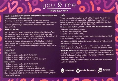 You & Me Czech - gra dla par z 90 kartami zadań i akcesoriami
