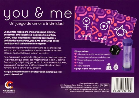 You & Me (Spanish) - gra dla par z 90 kartami zadań, wersja hiszpańska