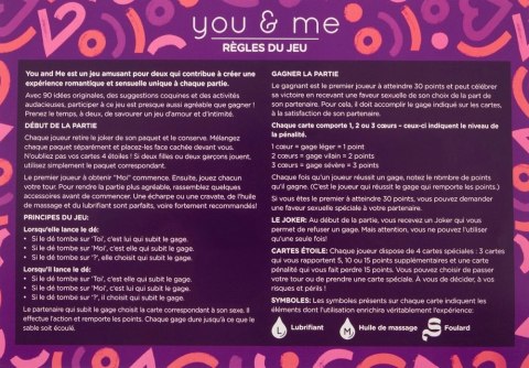 You & Me gra dla par wersja francuska 90 kart z zadaniami