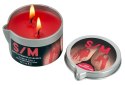 HOT S/M Kerze Candle 100ml - świeca do masażu ciała, biała
