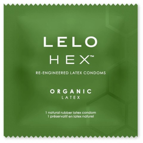 LELO HEX Organic prezerwatywy 12 szt. ekologiczny lateks, struktura HEX