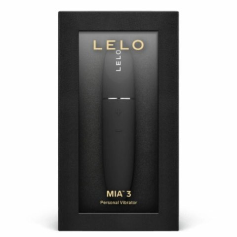 LELO MIA 3 Czarna - Kompaktowa maszyna intymna USB, 8 trybow