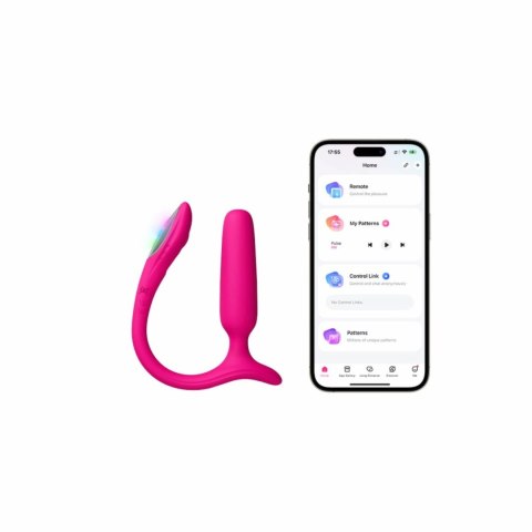 Lovense Lush Anal Pink - Interaktywna Maszyna Intymna z Oświetleniem LED