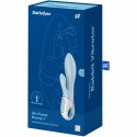 Satisfyer Air Pump Bunny 1 - niebieska maszyna intymna z funkcją nadmuchu
