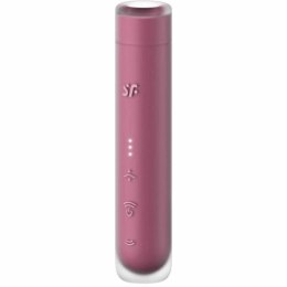 Satisfyer First Kiss Wave - kompaktowy model z falami ciśnieniowymi Garnet