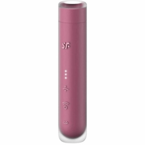 Satisfyer First Kiss Wave - kompaktowy model z falami ciśnieniowymi Garnet