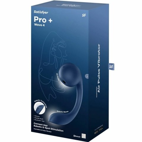 Satisfyer Pro+ Wave 4 Anatomiczny System Impulsow Powietrza Ciemnoniebieski