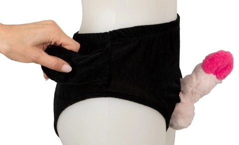 Svenjoyment Briefs Czarny Model z Nadmuchiwanym Elementem Dekoracyjnym One Size