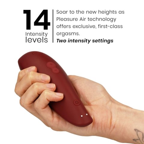 Womanizer Classic 2 Bordeaux - stymulator bezdotykowy, 10 poziomow, IPX7