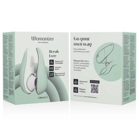 Womanizer Liberty 2 Jasnozielony - kompaktowy model z technologią fal powietrznych