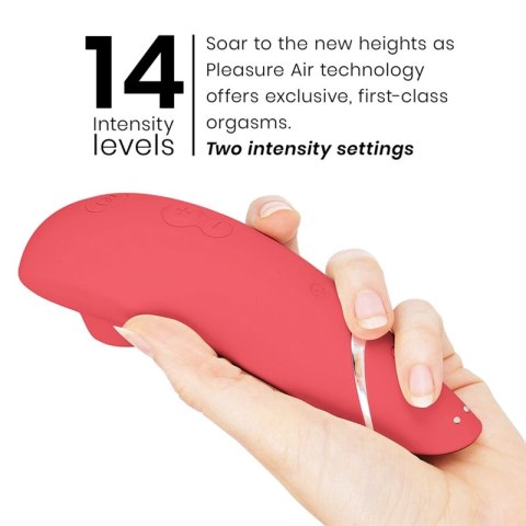 Womanizer Premium 2 malinowy - zaawansowany stymulator z technologią Smart Silence