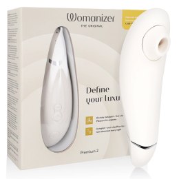 Womanizer Premium 2 - stymulator powietrzny, szary, 14 poziomow, IPX7