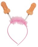 You2Toys Opaska Karnawałowa Rożowa z Figlarnymi Elementami 25 cm