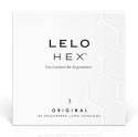 LELO HEX Original 3 szt. - precyzyjne prezerwatywy hexagonalne, 54 mm