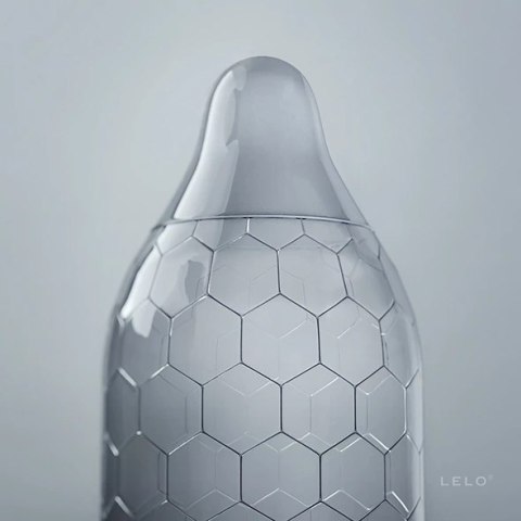 LELO HEX Respect XL 12 szt. prezerwatywy szerokie, cienka struktura 58 mm