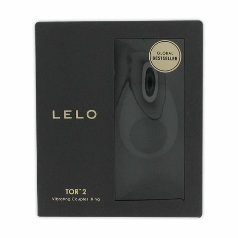 LELO Tor 2 Black - Pierścień wibrujący, wodoodporny, silikonowy