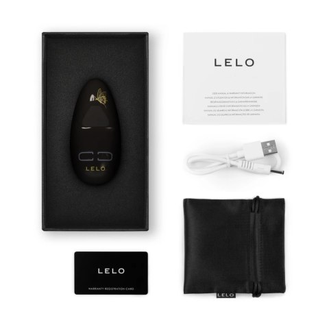 Lelo Nea 3 Pitch Black - kompaktowy masażer, 10 trybow, wodoodporny