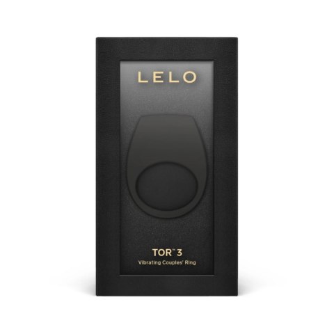 Lelo Tor 3 Czarny - Pierścień wibrujący, sterowany aplikacją, silikon
