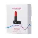 Lovense Exomoon Mini Wibrator Szminka Bluetooth IPX7 Czarny