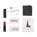Lovense Exomoon Mini Wibrator Szminka Bluetooth IPX7 Czarny