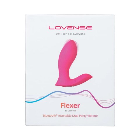 Lovense Flexer - Podwojny wibrator noszony, sterowany aplikacją, IPX7