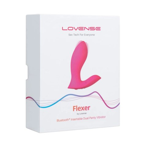 Lovense Flexer - Podwojny wibrator noszony, sterowany aplikacją, IPX7