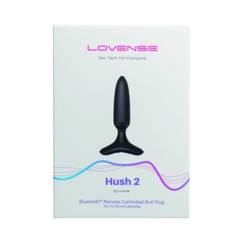 Lovense Hush 2 XS 25 mm - inteligentny korek z systemem Bluetooth