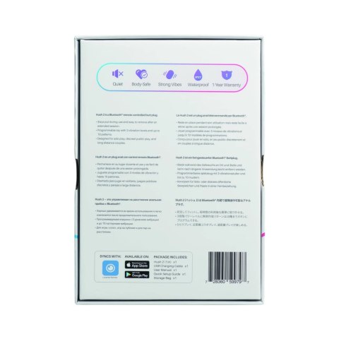 Lovense Hush 2 XS 25 mm - inteligentny korek z systemem Bluetooth