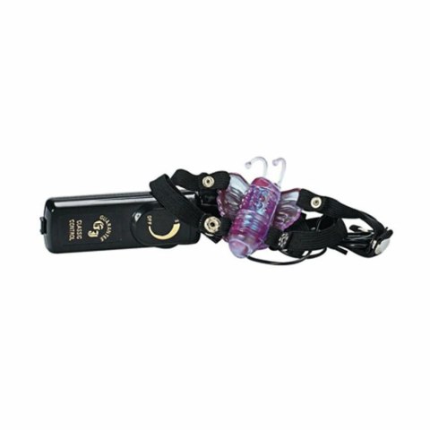 Seven Creations Butterfly Stimulator czarny z regulowanymi paskami
