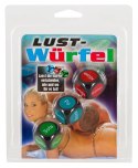 You2Toys Zestaw trzech kości do gry - niemieckie napisy, 2,4 cm