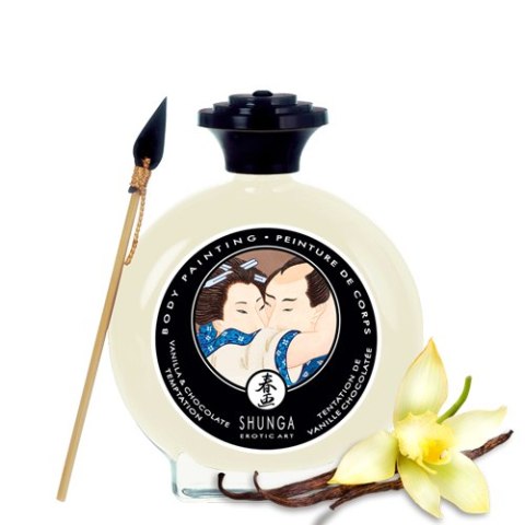 Jadalna Farbka Do Ciała O Smaku Waniliowo-Czekoladowym Body Painting Vanilla & Chocolate Temptation 100Ml Shunga