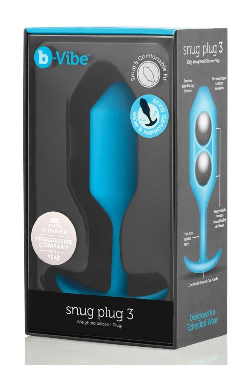 Korek analny Snug Plug 3 Blue b-Vibe