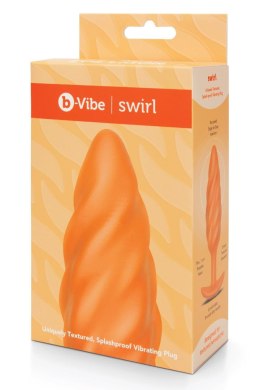 Korek analny Swirl Texture Plug Orange b-Vibe