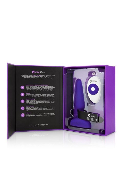 Korek analny Trio Plug Purple b-Vibe