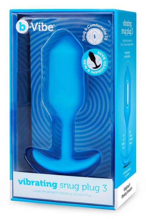 Korek analny Vibrating Snug Plug 3 Blue b-Vibe