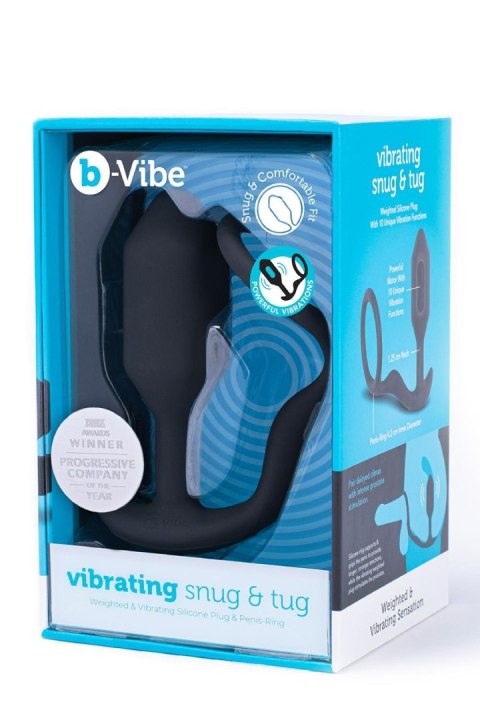 Korek analny Vibrating Snug & Tug M Black b-Vibe