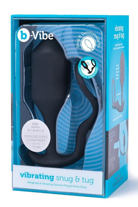 Korek analny Vibrating Snug & Tug Xl Black b-Vibe