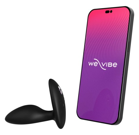 We-Vibe Ditto+ Satin Black zdalnie sterowany korek silikonowy Bluetooth