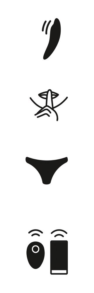 We-Vibe Moxie+ Aqua - bezprzewodowy stymulator intymny do bielizny