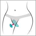 We-Vibe Moxie+ Aqua - bezprzewodowy stymulator intymny do bielizny