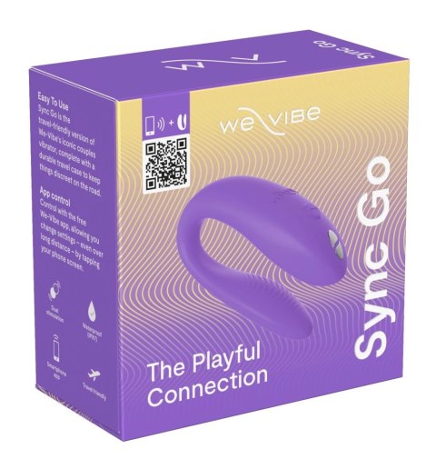 We-Vibe Sync Go Purple - Intymny model dla par, zdalne sterowanie, silikon