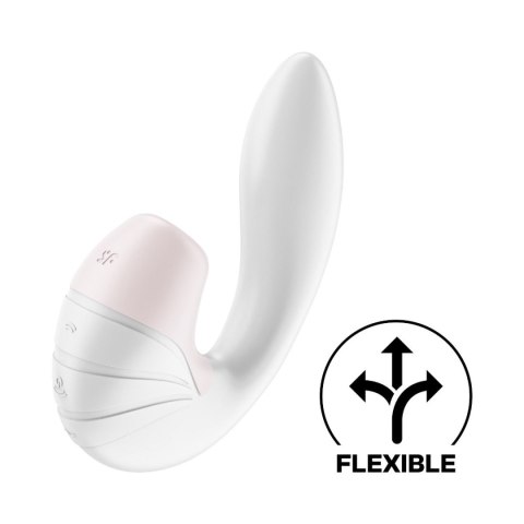 Wibrator Ze Stymulatorem Łechtaczki Supernova White Satisfyer