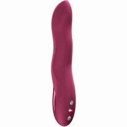 Fun Factory Stronic Wave Wine Red - pulsacyjna maszyna intymna, silikonowa