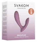 SVAKOM Erica Plus Romantic Rose - dwusilnikowy model z aplikacją, 12,5 cm