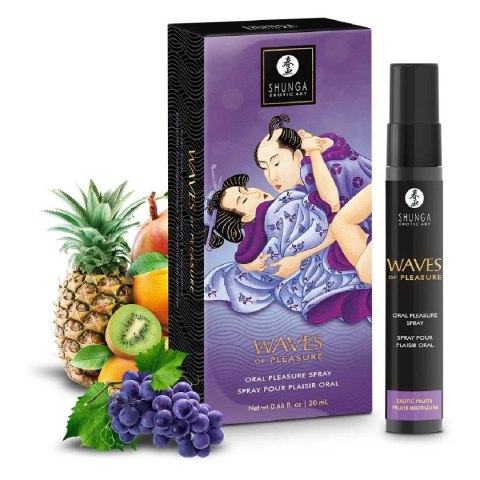 Spray do seksu oralnego Waves of Pleasure Exotic Fruits 20ml Shunga