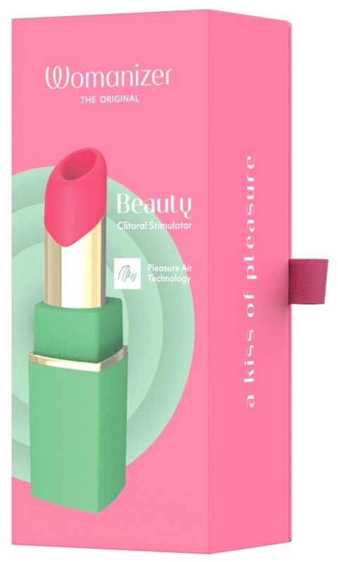 Womanizer Beauty Green and Pin - kompaktowy model z technologią Air, wodoodporny