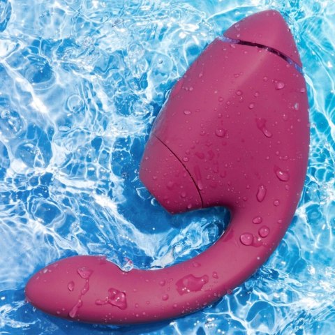 Womanizer Duo Next Intymna Maszyna 3D Air, podwojna, ciemnorożowa
